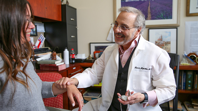 Photo of a doctor with a patient